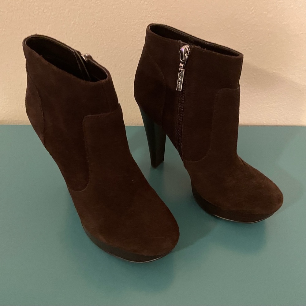 Calvin Klein Espresso Ankle Booties